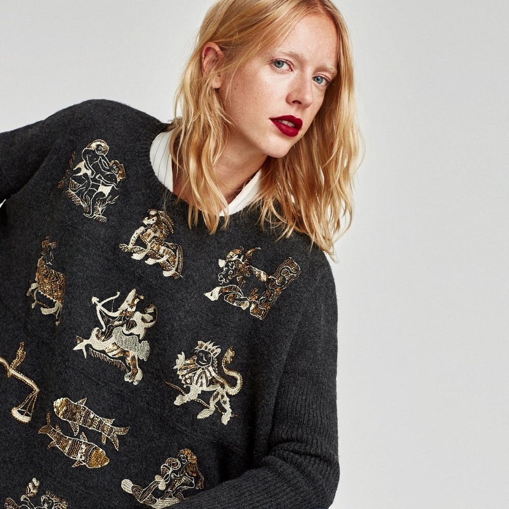 Zara Zodiac Sweater